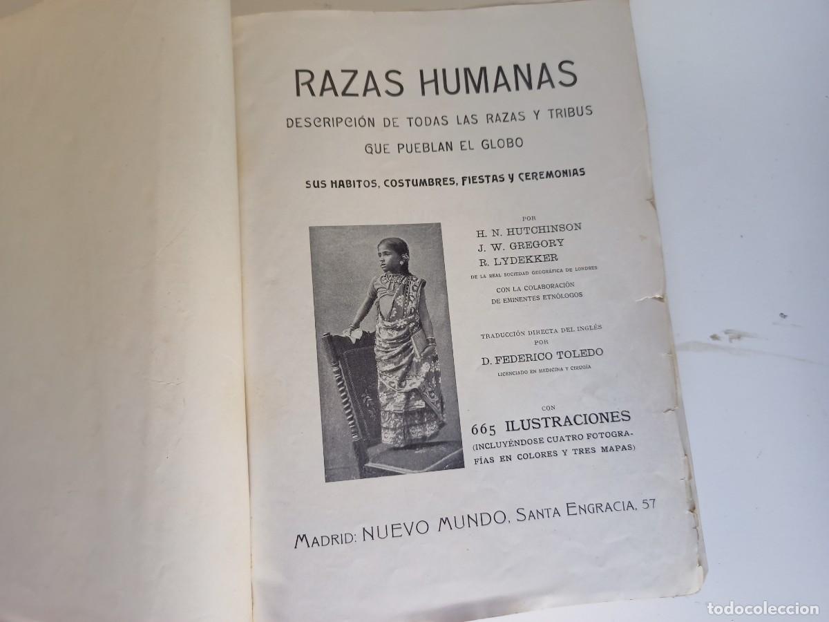 Libros antiguos: Libro Razas Humanas, 1902 - Foto 1