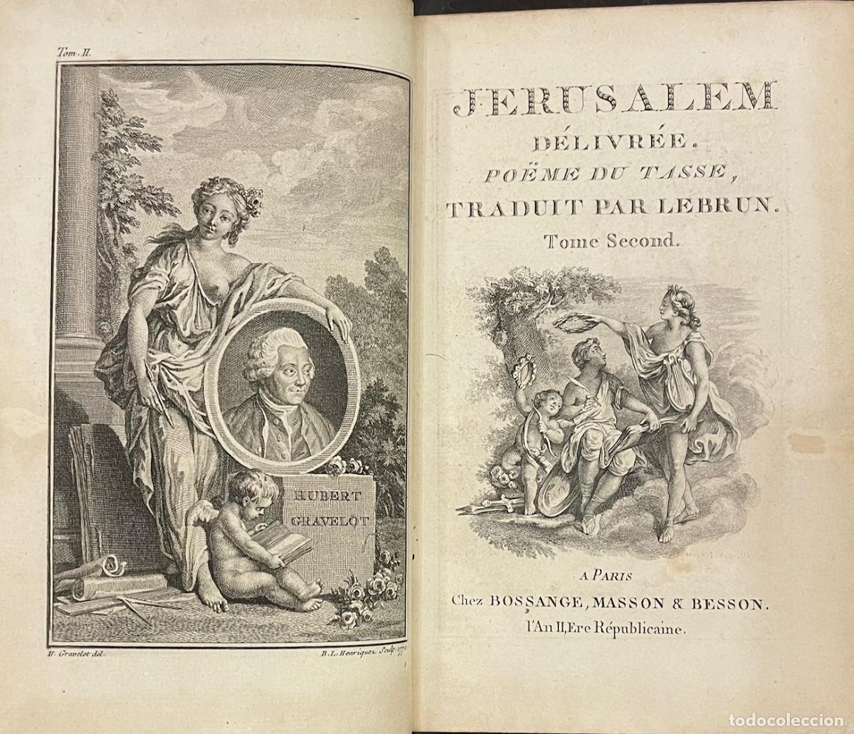Libros antiguos: Torquato Tasso . Jerusalem D&eacute;livr&eacute;e. - Foto 3
