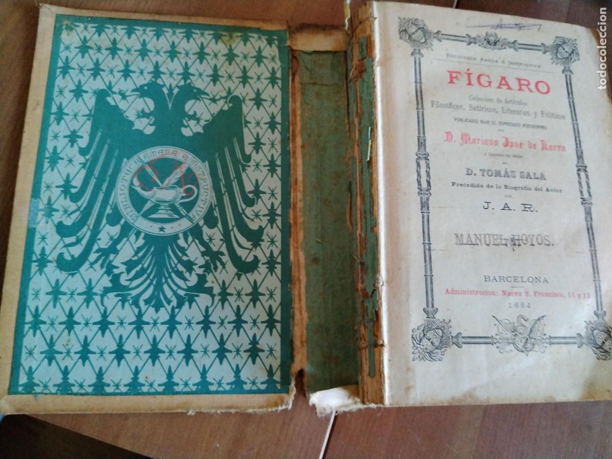 Libros antiguos: F&iacute;garo - Mariano Jos&eacute; de Larra -a&ntilde;o 1884 - Foto 5