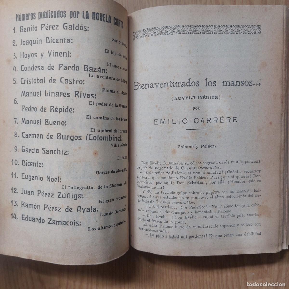 Libros antiguos: Compendio de obras de &rdquo;la novela corta &rdquo; - Foto 3