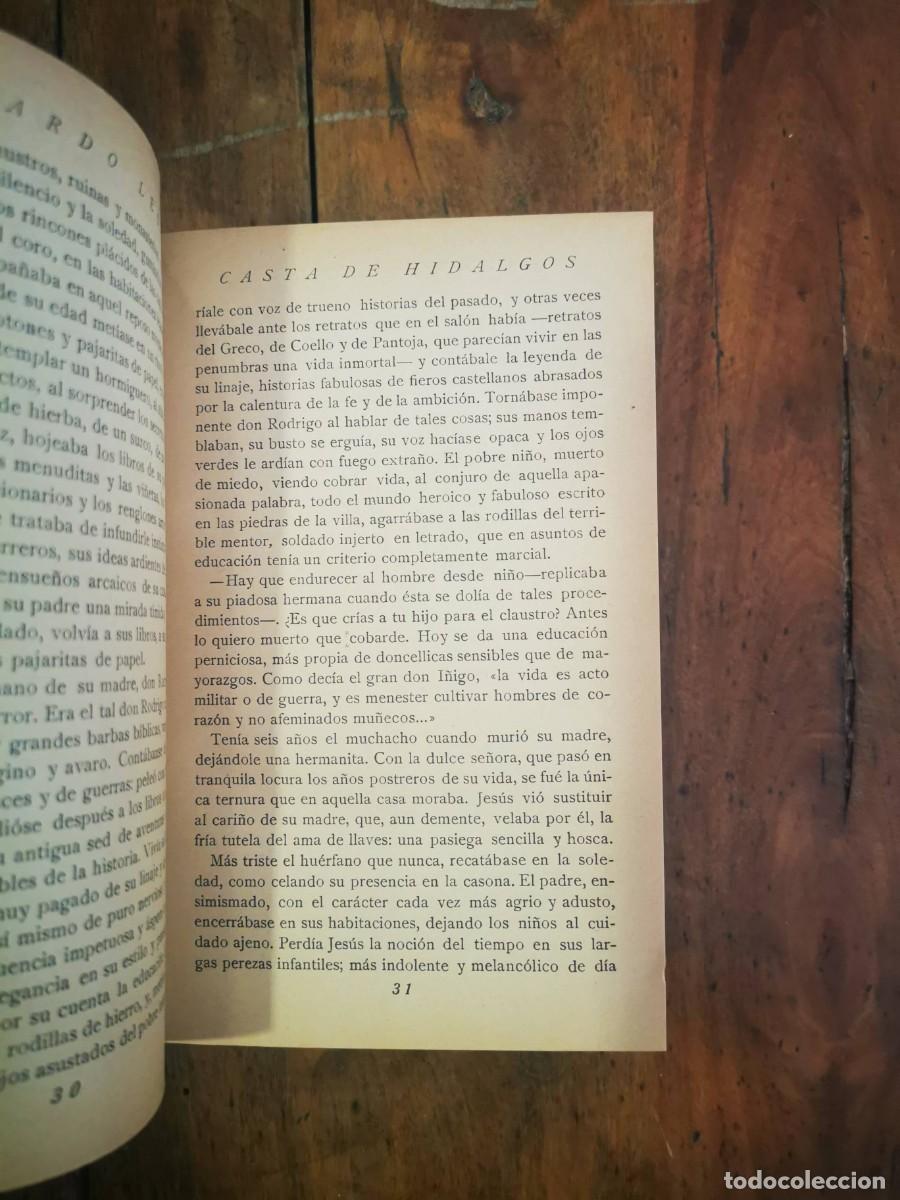 Libros antiguos: LE&Oacute;N, Ricardo. Casta de hidalgos: Comedia sentimental - Foto 6