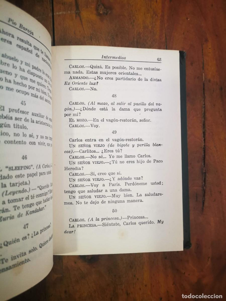 Libros antiguos: BAROJA, P&iacute;o. Intermedios - Foto 5