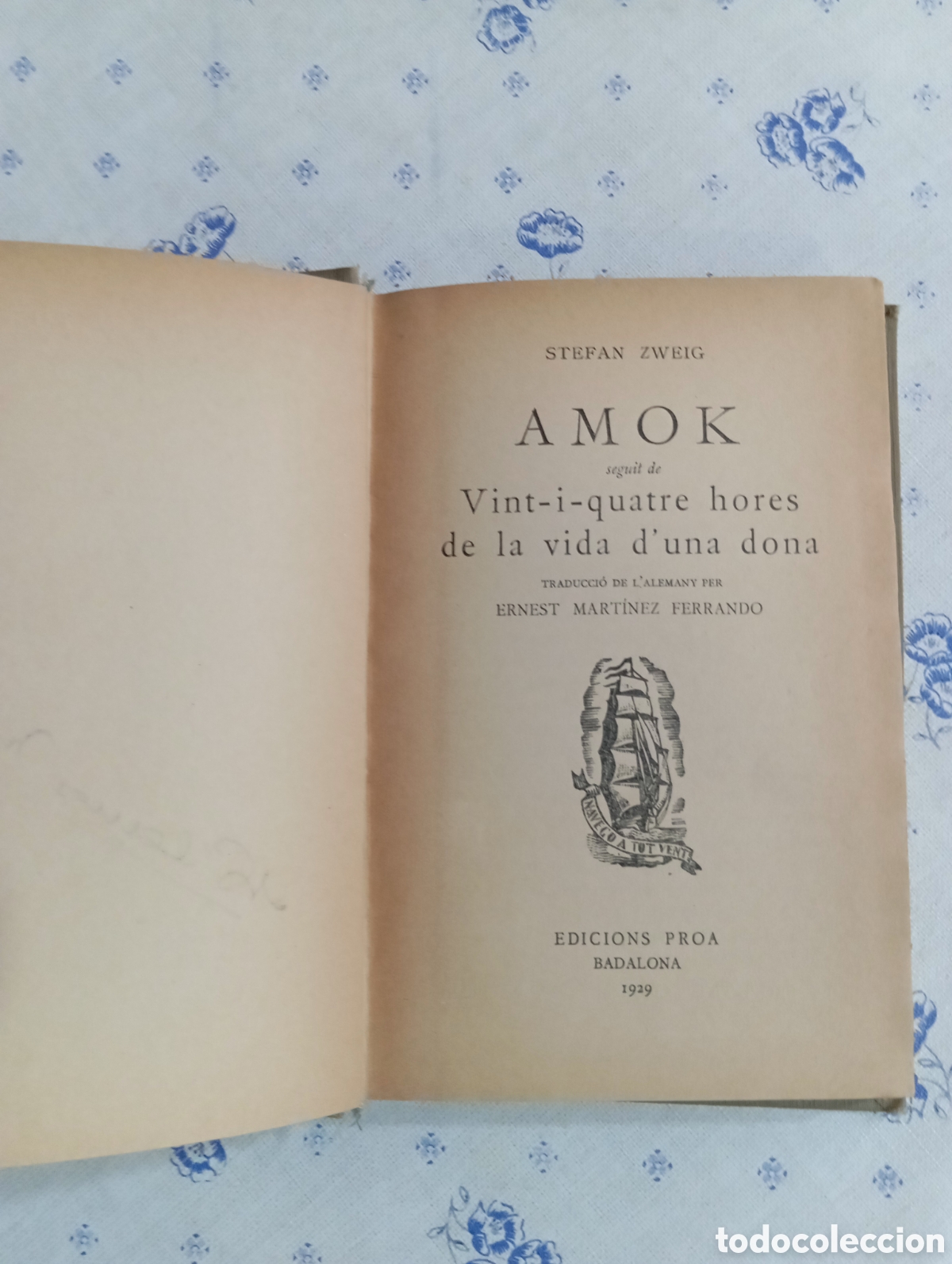 Libros antiguos: PRIMERA EDICION EN CATALAN 1929 AMOK - Foto 6