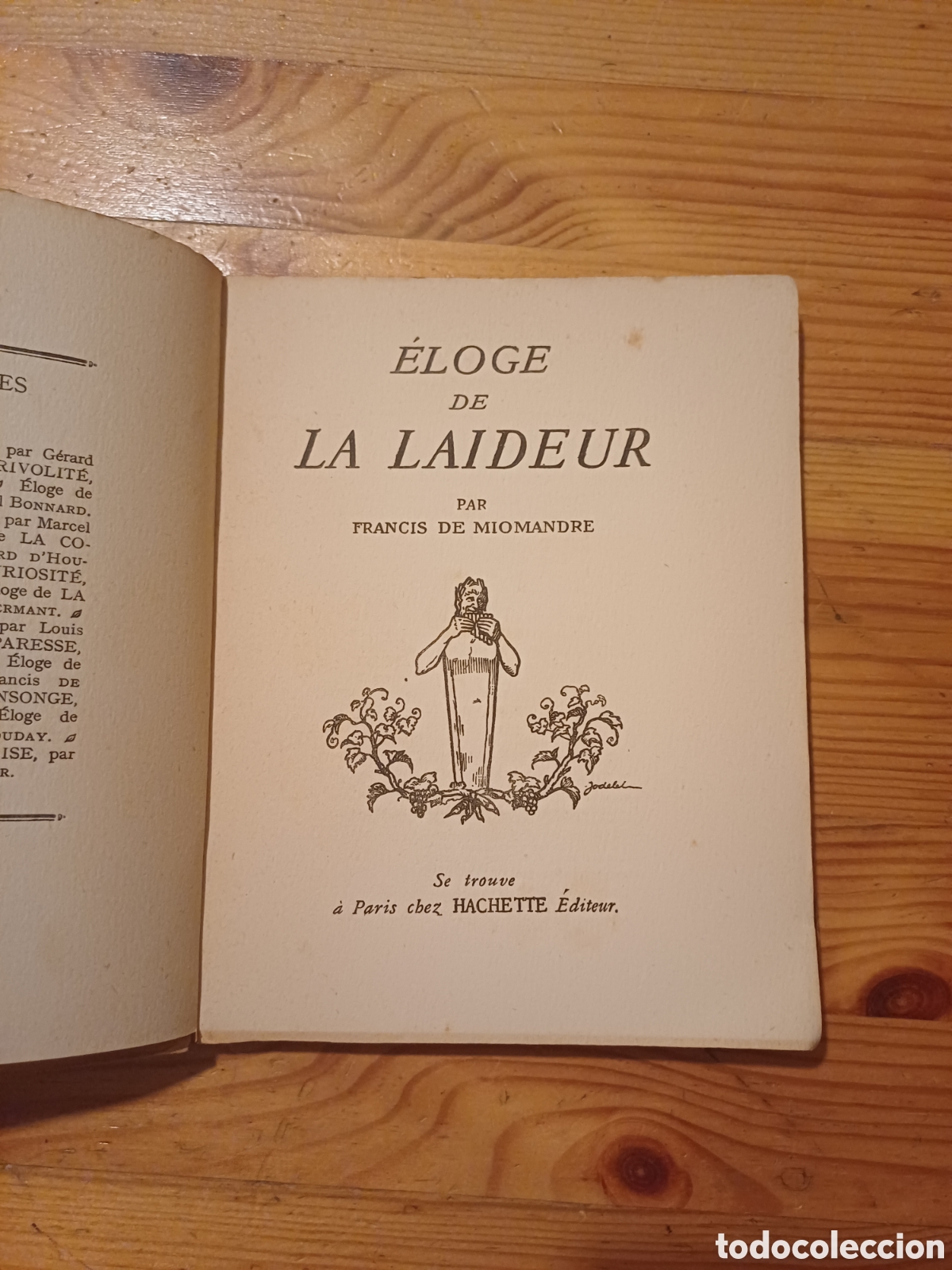 Libros antiguos: &Eacute;loge de La Laideur Francis de Miomandre 1925 - Foto 2