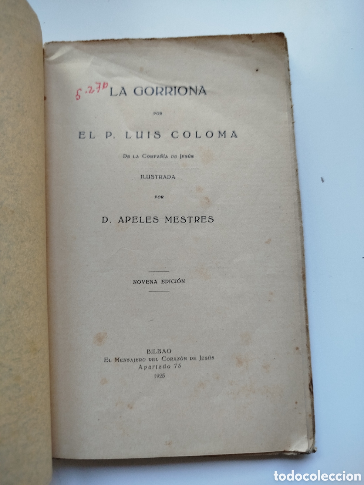 Libros antiguos: La gorriona. P. Luis Coloma. 1925. Edici&oacute;n ilustrada - Foto 2