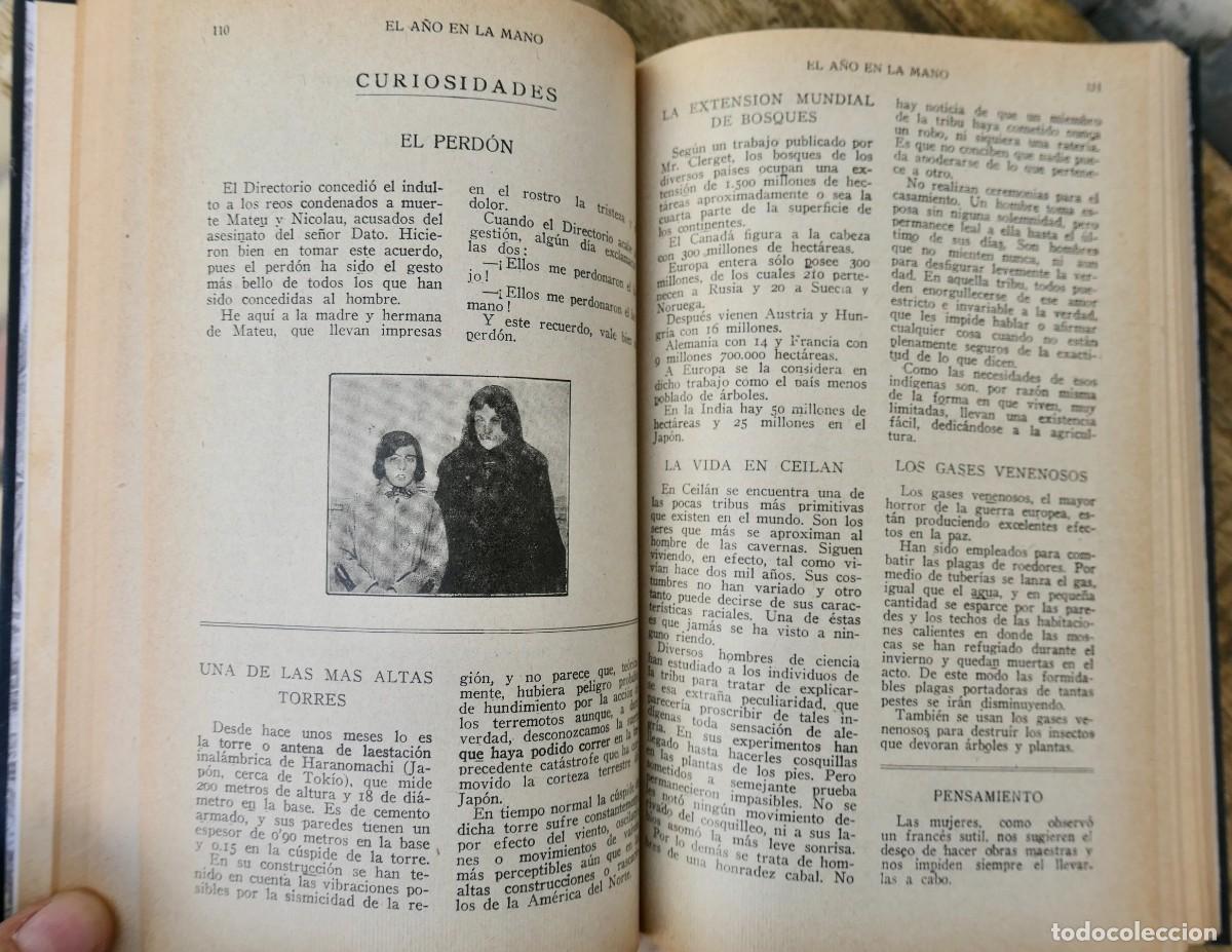 Libros antiguos: EL A&Ntilde;O EN LA MANO 1925 - Foto 2