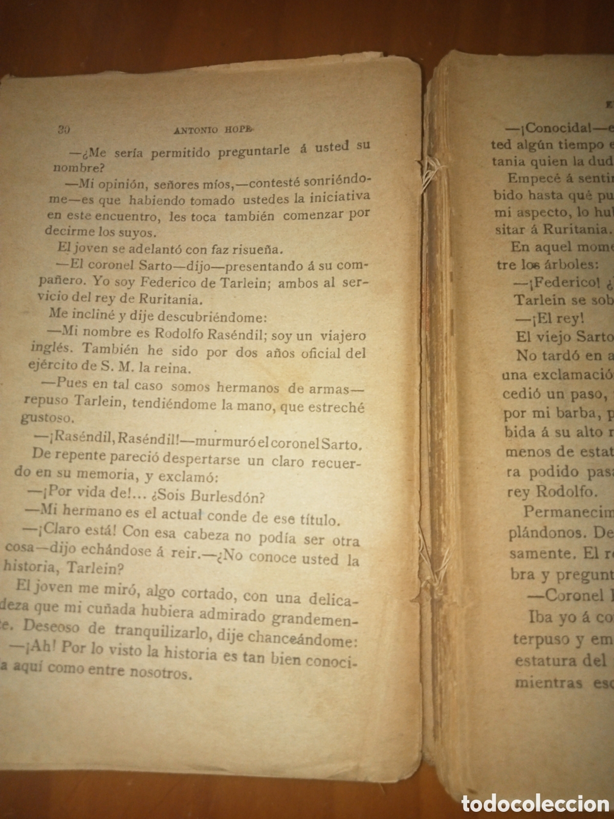 Libros antiguos: El rey sustituto Antonio Hope - Foto 4