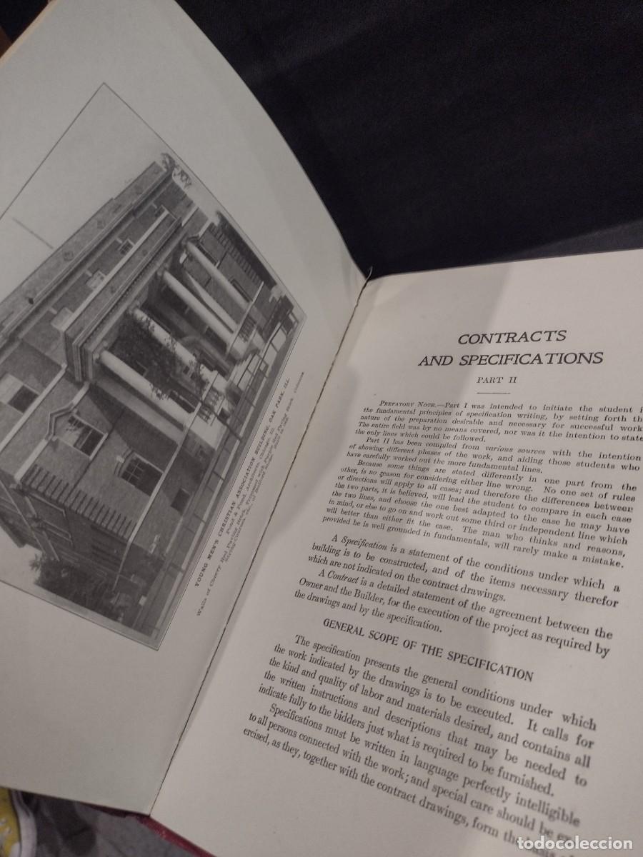 Libros antiguos: Contracts and Specifications 1908 James C. Plant / Alfred E. Zaff - Foto 5