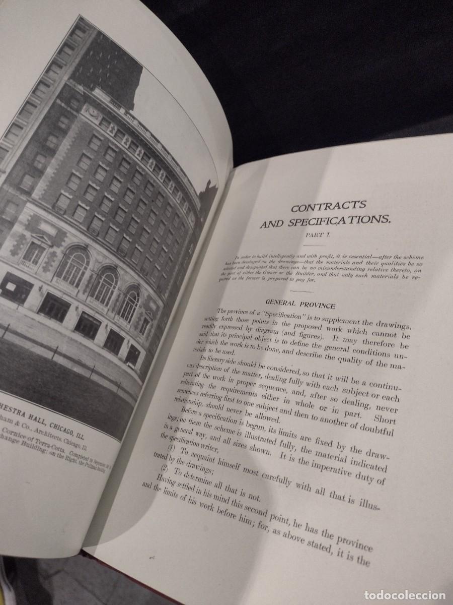 Libros antiguos: Contracts and Specifications 1908 James C. Plant / Alfred E. Zaff - Foto 8