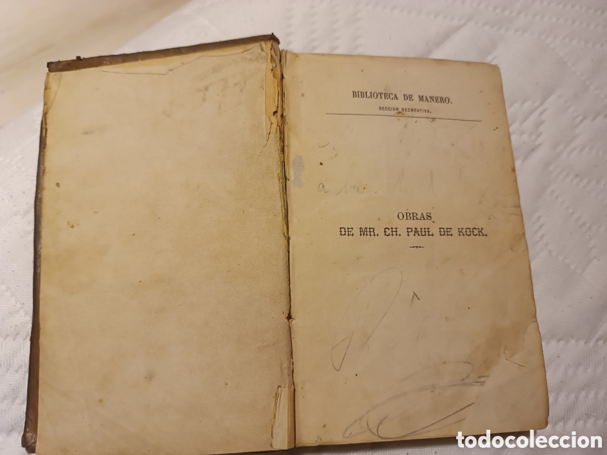 Libros antiguos: El se&ntilde;or avefr&iacute;a Paul de kock - Foto 2