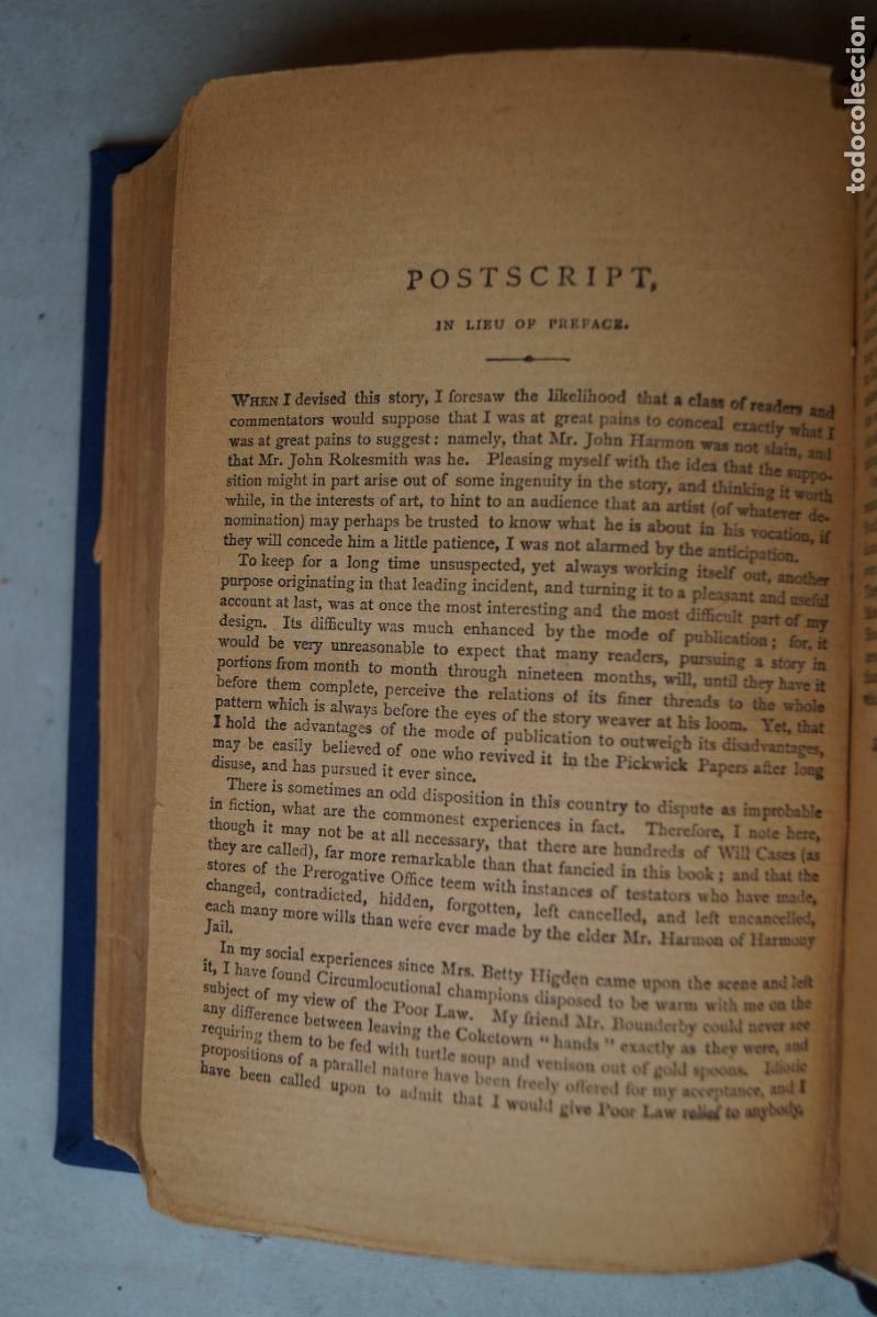 Libros antiguos: OUR MUTUAL FRIEND. CHARLES DICKENS - Foto 4