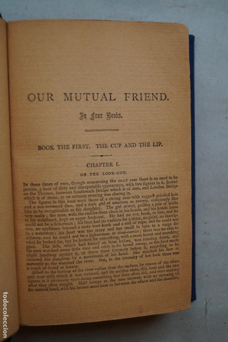 Libros antiguos: OUR MUTUAL FRIEND. CHARLES DICKENS - Foto 7