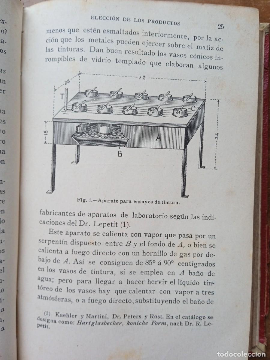 Libros antiguos: Manual del tintorero y del quitamanchas 1913. - Foto 6