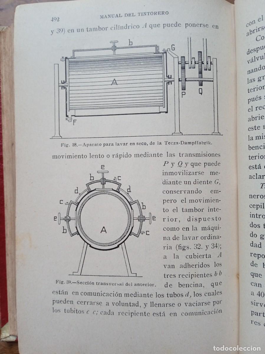 Libros antiguos: Manual del tintorero y del quitamanchas 1913. - Foto 7