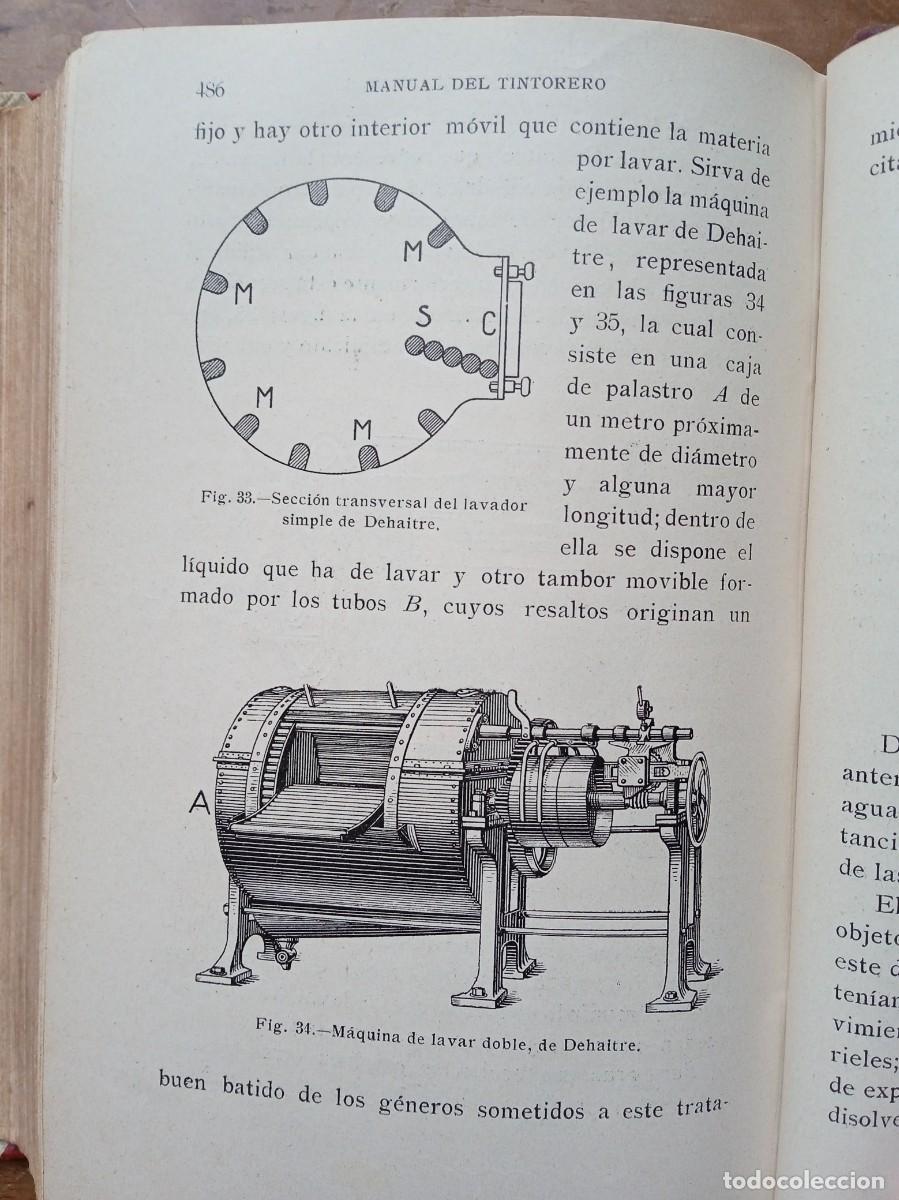 Libros antiguos: Manual del tintorero y del quitamanchas 1913. - Foto 10