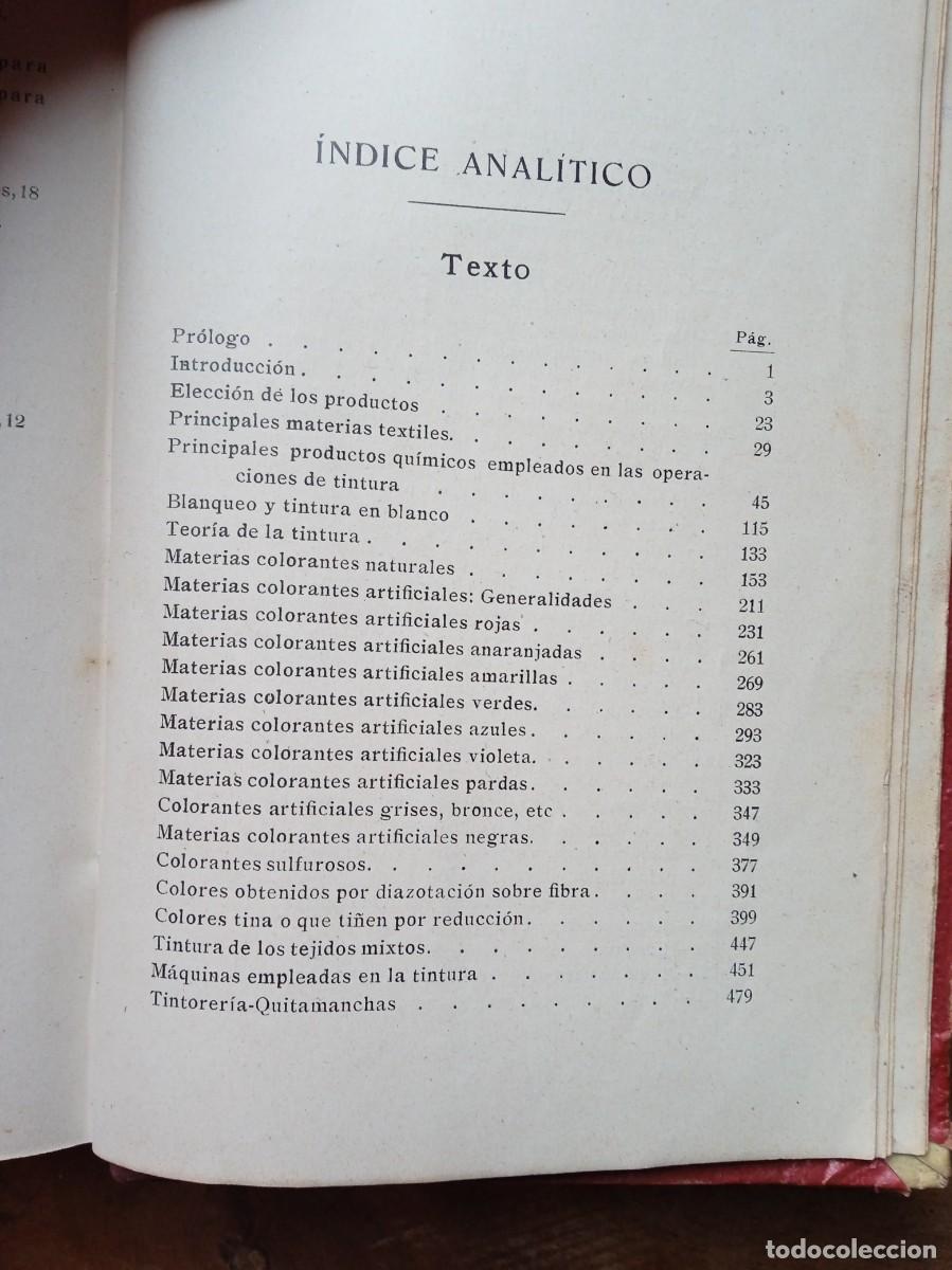 Libros antiguos: Manual del tintorero y del quitamanchas 1913. - Foto 11