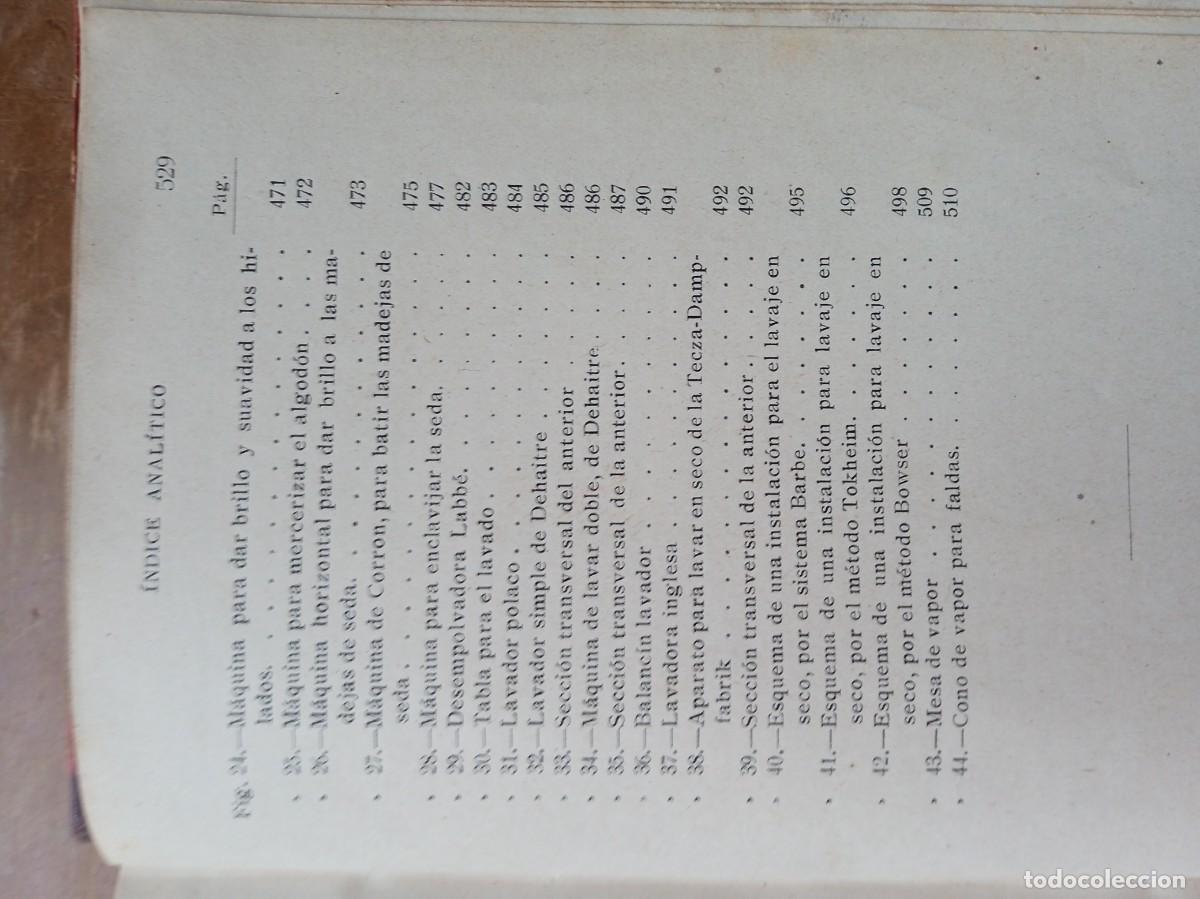 Libros antiguos: Manual del tintorero y del quitamanchas 1913. - Foto 13