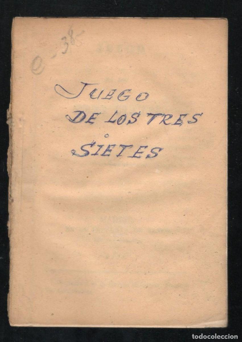 Libros antiguos: JUEGO DE LOS TRES SIETES. 1838 - Foto 2