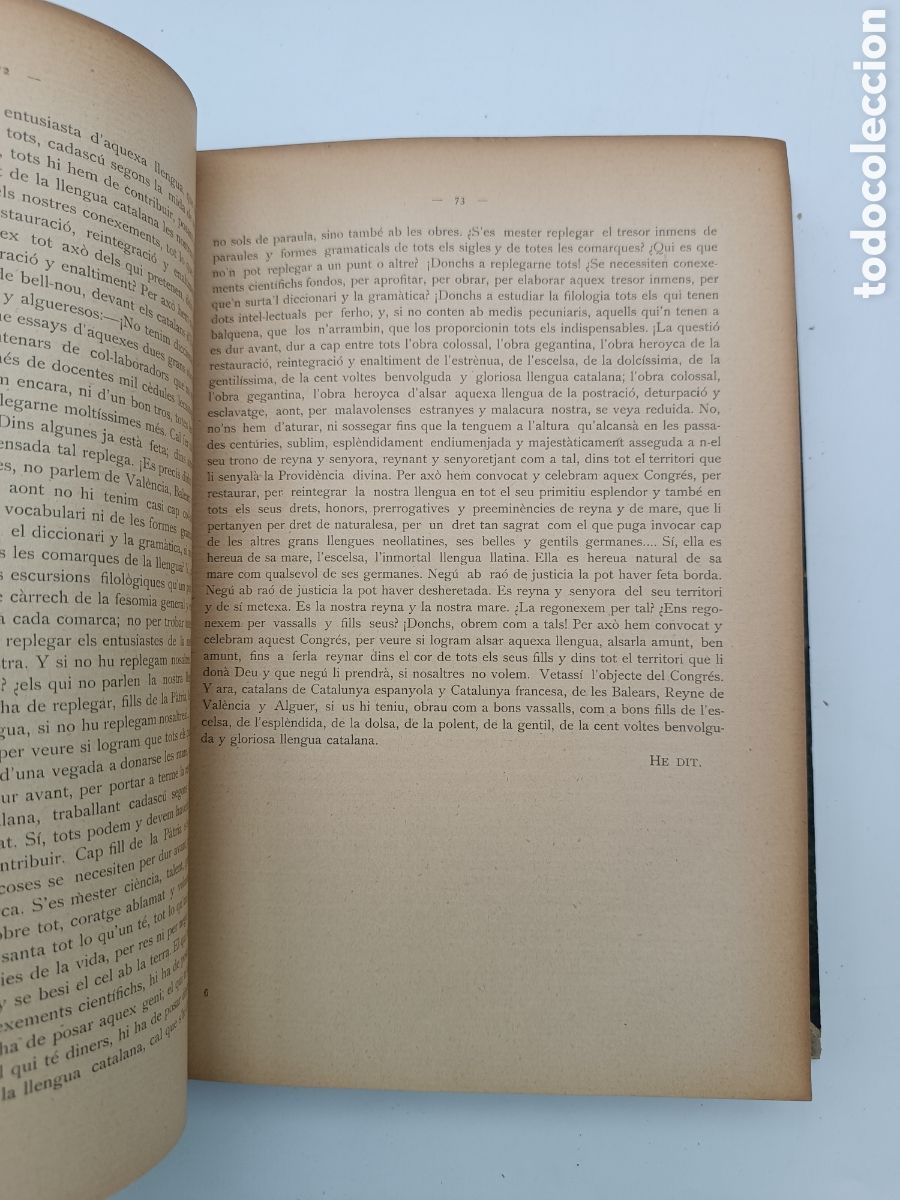 Libros antiguos: Primer congr&eacute;s de la llengua catalana 1906 - 1908 - Foto 6