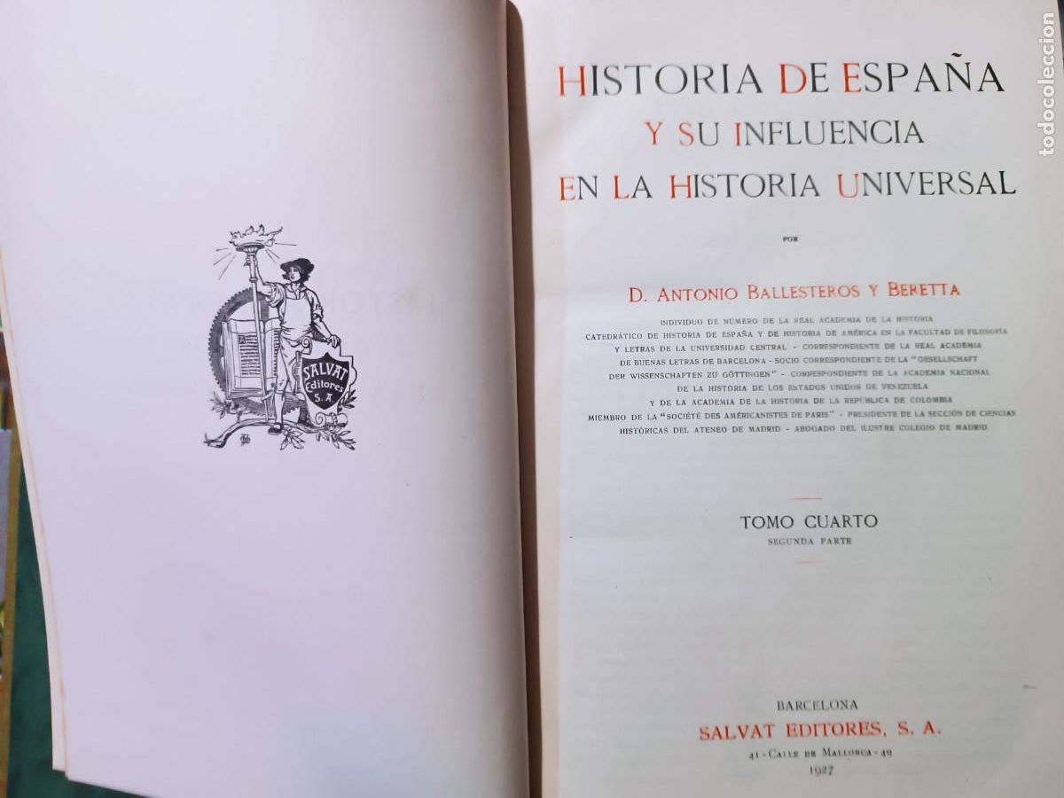 Libros antiguos: Historia de Espa&ntilde;a y si influencia en la historia universal - Foto 3