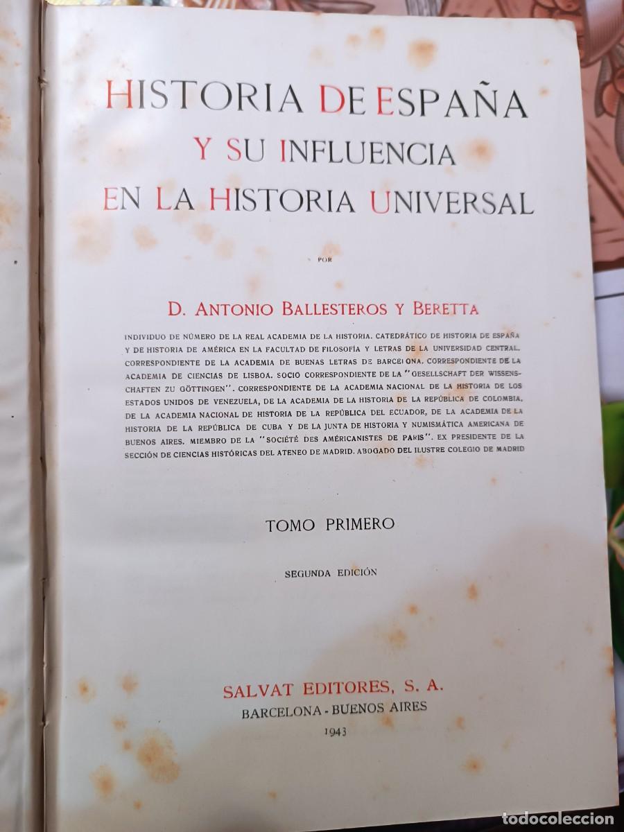 Libros antiguos: Historia de Espa&ntilde;a y si influencia en la historia universal - Foto 15