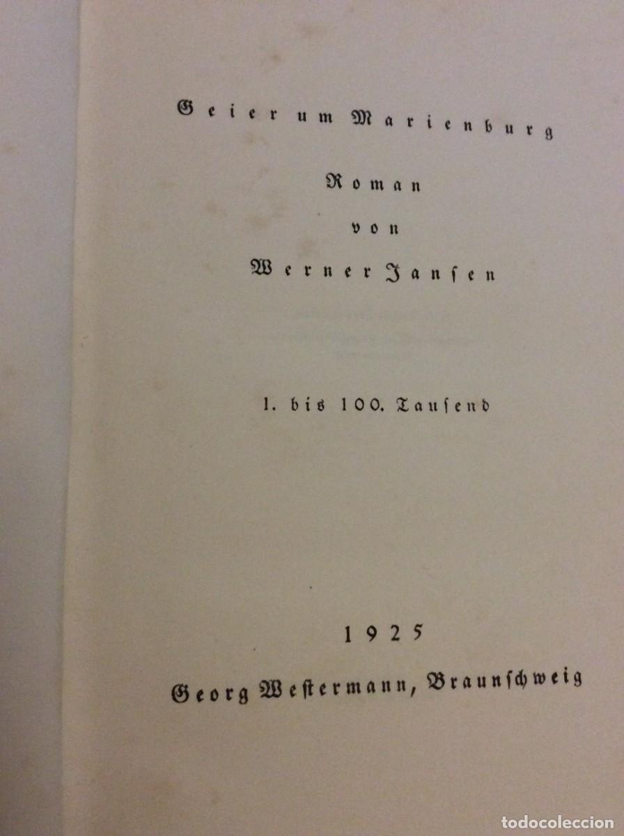 Antiquarische B&uuml;cher: Geier um Marienburg ( Abutres em redor de Marienburg ) . Roman von Werner Jansen, (1&ordf; edi&ccedil;&atilde;o 1925)