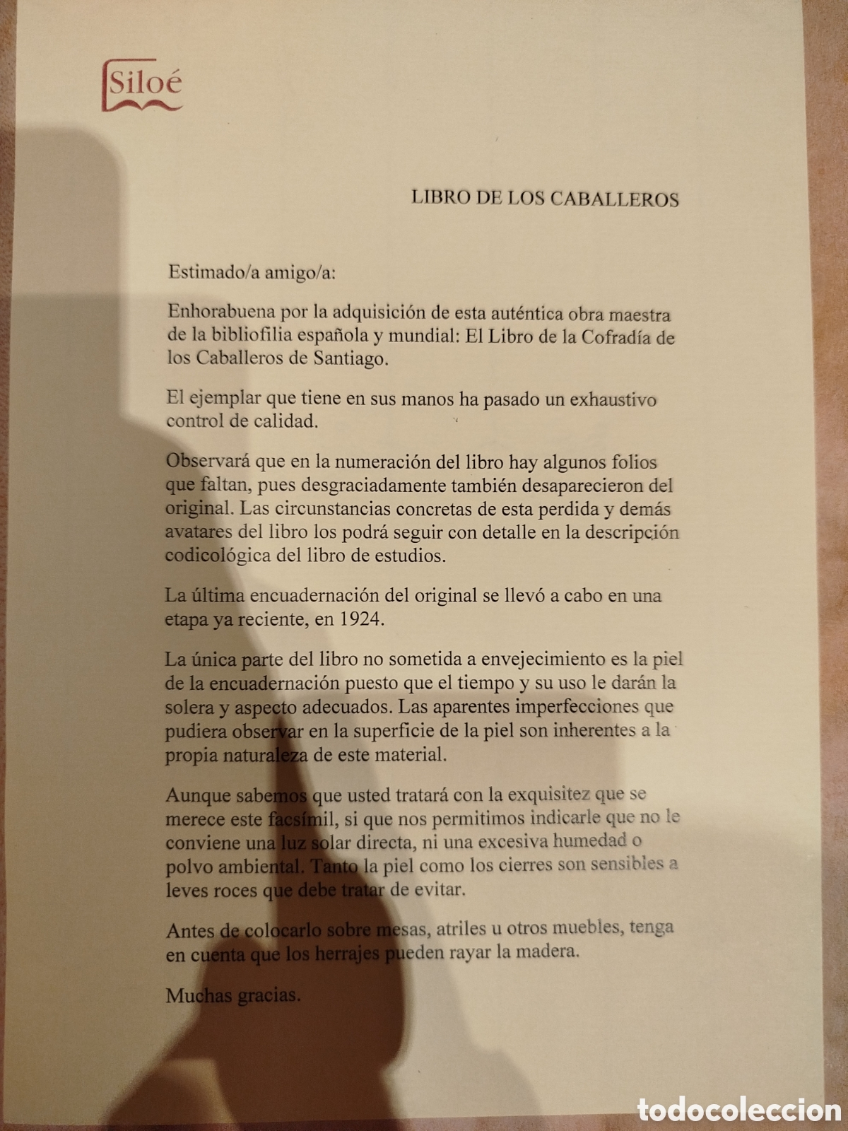 Libros antiguos: Libro de la Real Cofrad&iacute;a de los Caballeros del Sant&iacute;simo y de Santiago. Facs&iacute;mil de Silo&eacute; - Foto 9