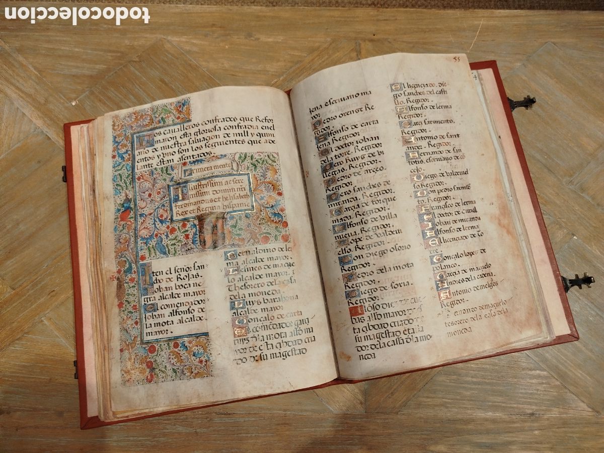 Libros antiguos: Libro de la Real Cofrad&iacute;a de los Caballeros del Sant&iacute;simo y de Santiago. Facs&iacute;mil de Silo&eacute; - Foto 1
