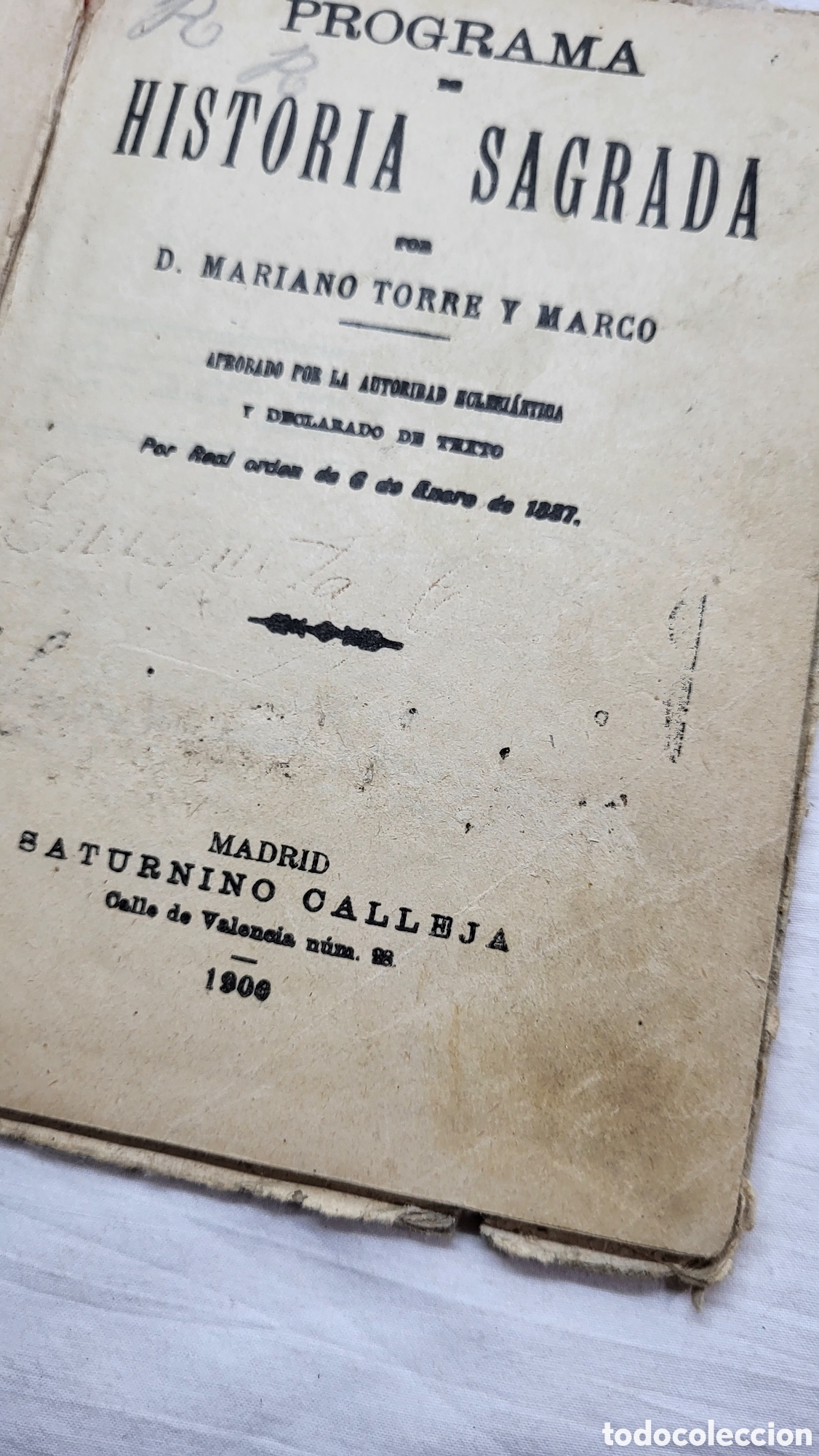 Libros antiguos: Historia Sagrada 1900 - Foto 2