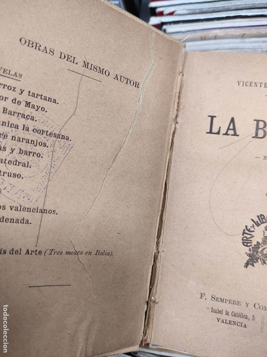 Libros antiguos: La bodega - Vicente blasco iba&ntilde;ez - 1905 - Foto 2