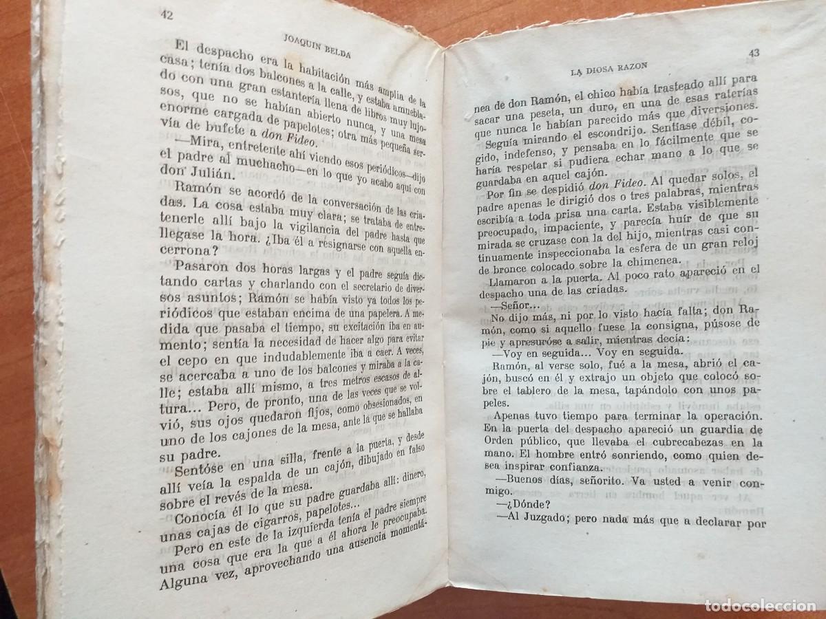 Libros antiguos: LA DIOSA RAZ&Oacute;N - JOAQUIN BELDA - Foto 3