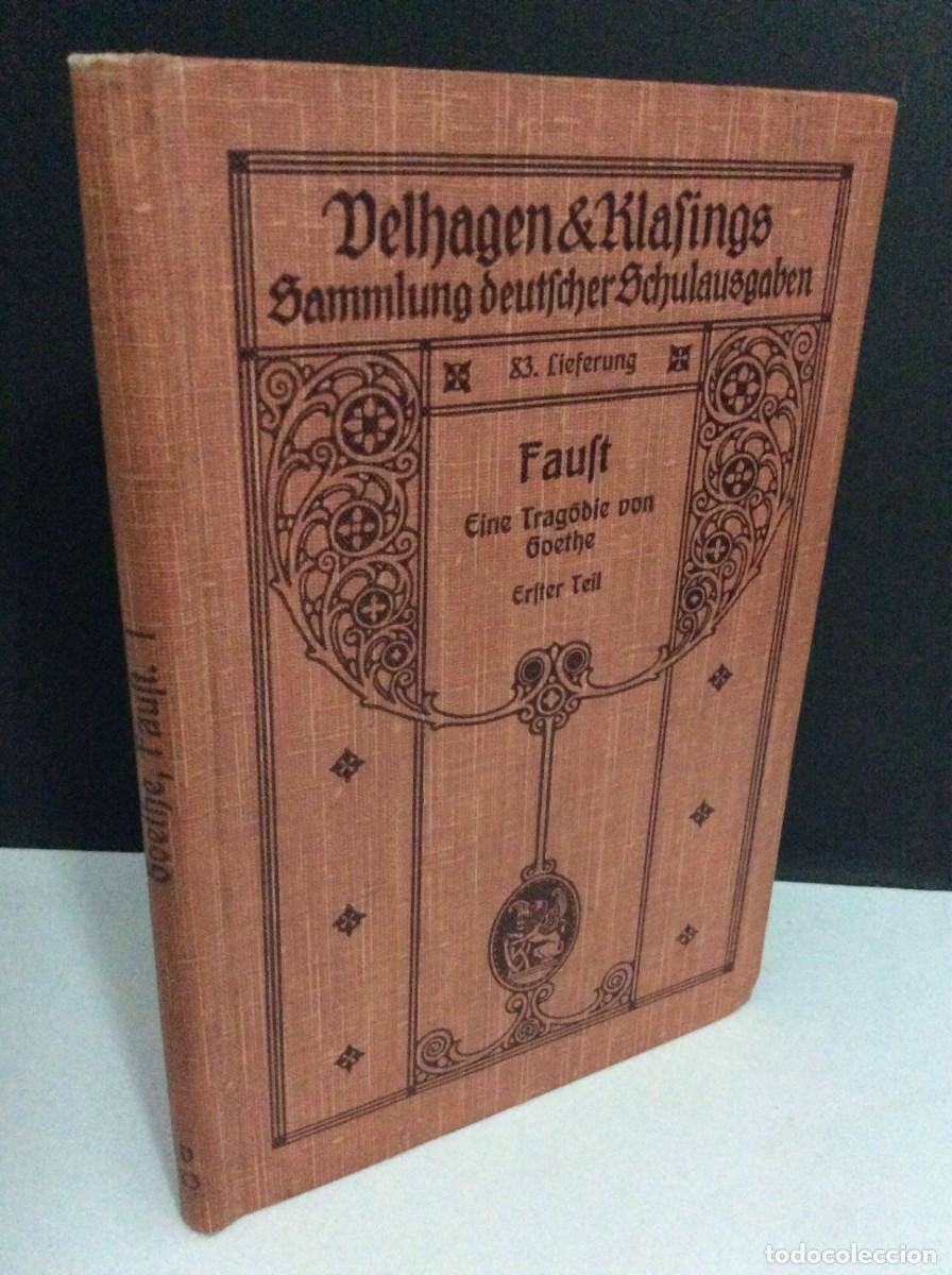 Libros antiguos: Faust - eine Trag&ouml;die von Goethe, 1909 - Foto 1