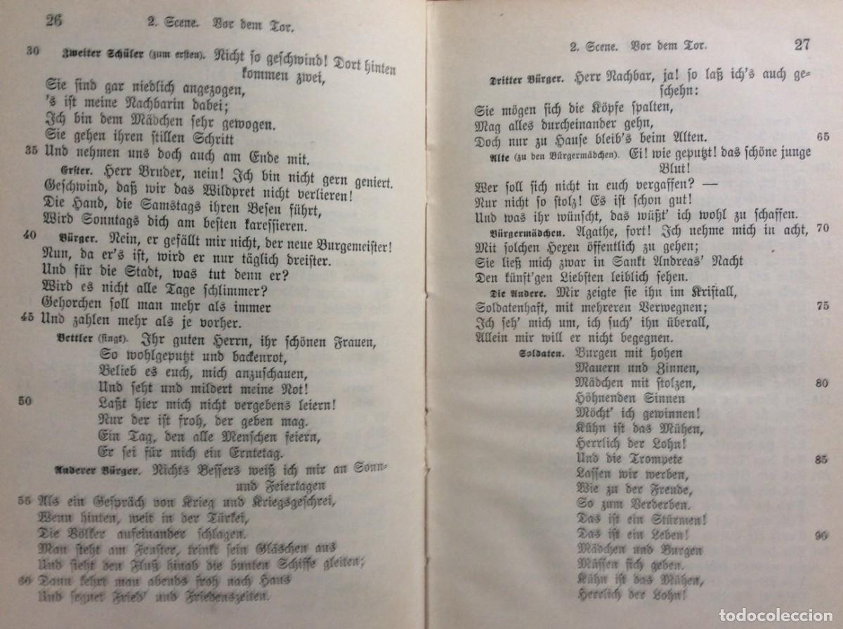 Libros antiguos: Faust - eine Trag&ouml;die von Goethe, 1909 - Foto 4