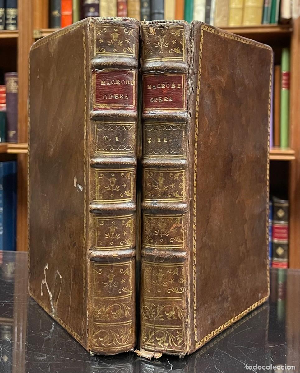Libri antichi: Macrobio . Aur. Theodosii Macrobii Opera ad optimas editiones collata praemittitur notitia literaria