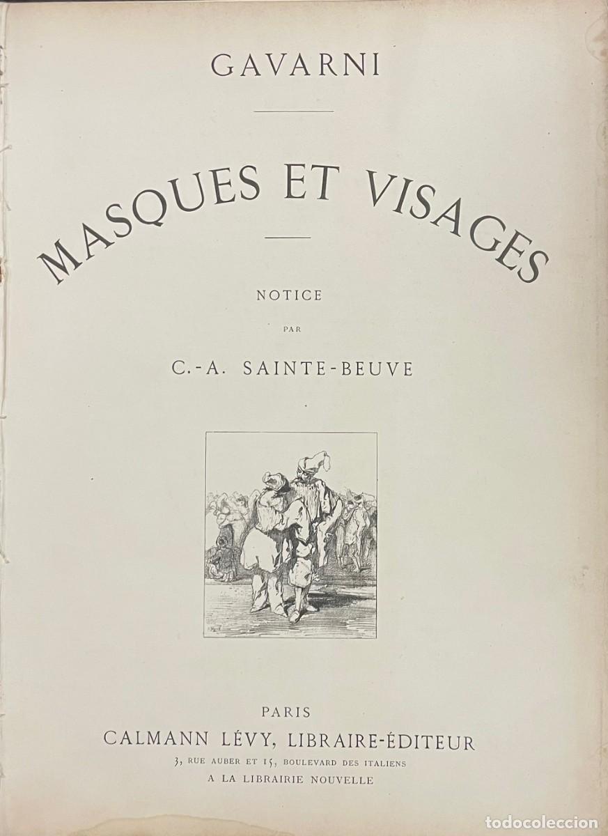 Libros antiguos: Gavarni . Masques et Visages - Foto 2