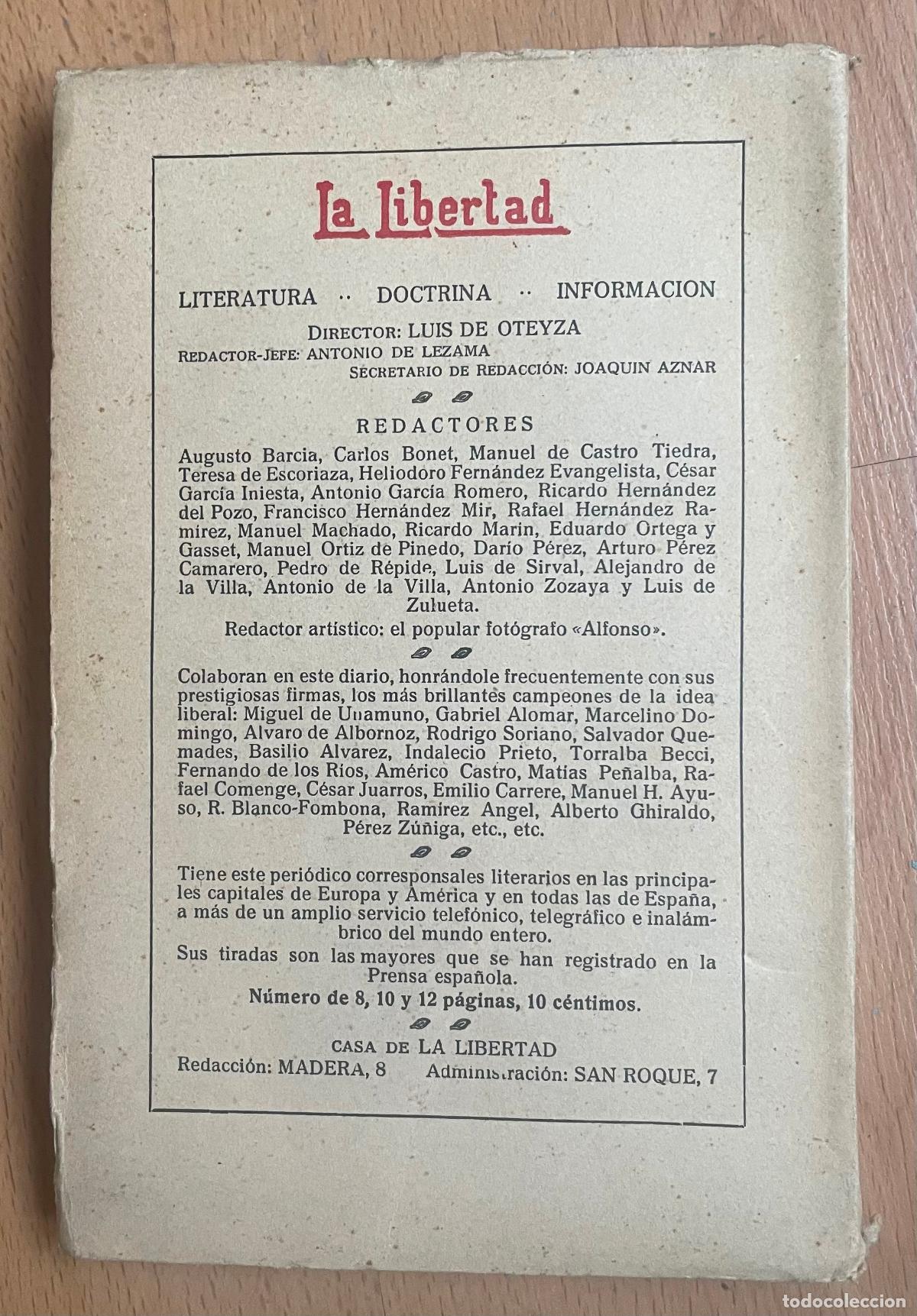 Libros antiguos: LA FATALIDAD, Pedro de Repide - Foto 2