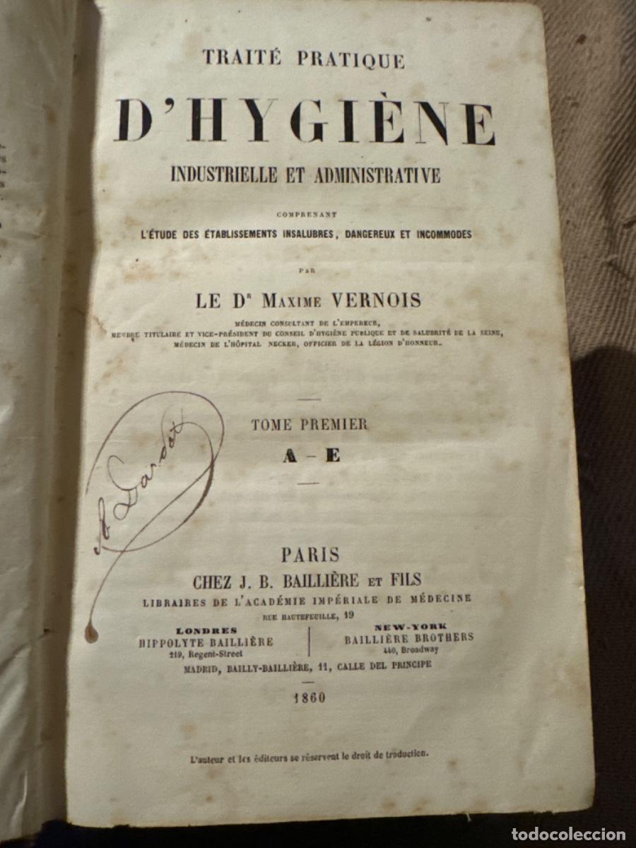 Libros antiguos: Traite practique dhygiene Industrielle et administrative - Foto 2