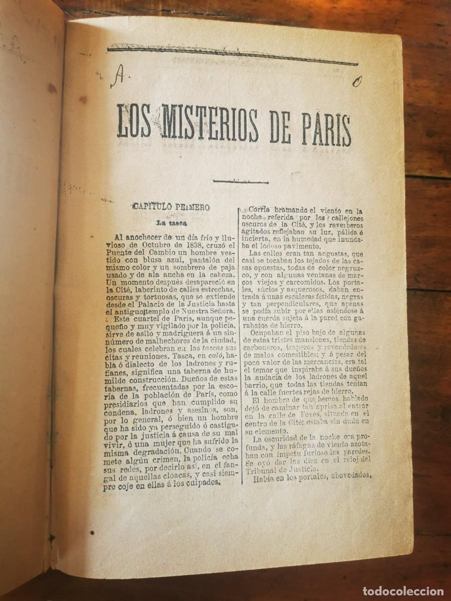 Libros antiguos: SU&Eacute;, Eugenio. Los misterios de Par&iacute;s: novela francesa - Foto 3