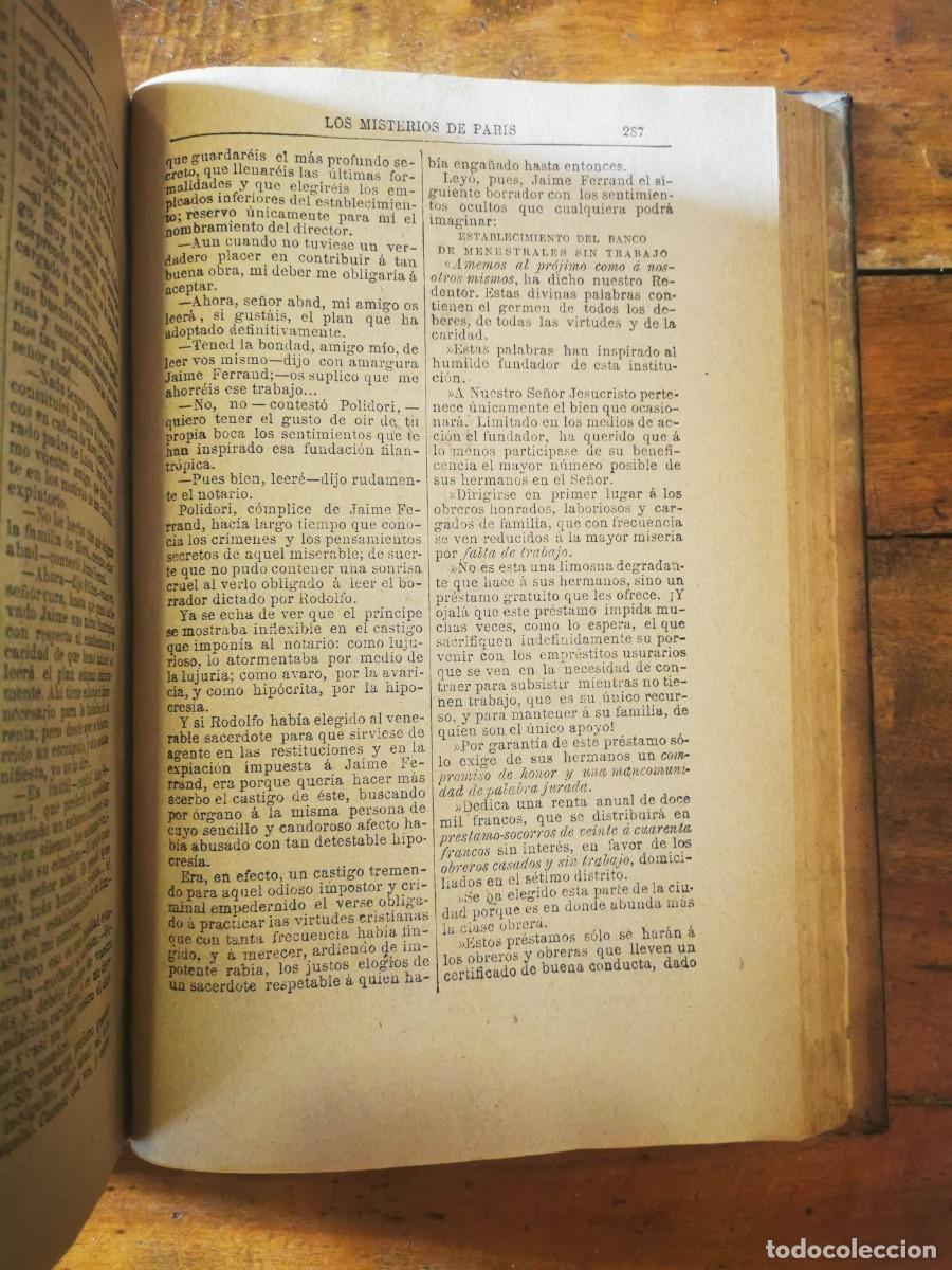 Libros antiguos: SU&Eacute;, Eugenio. Los misterios de Par&iacute;s: novela francesa - Foto 9