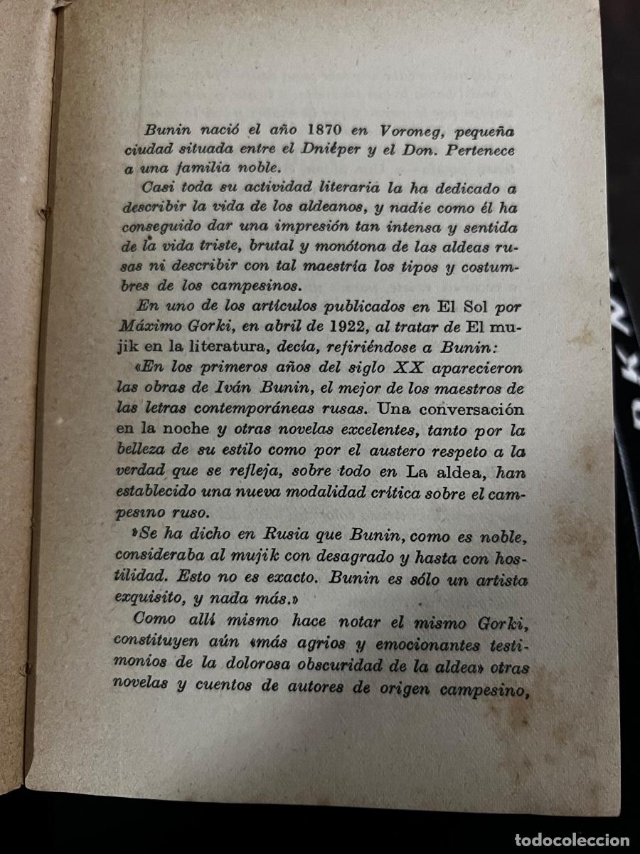 Libros antiguos: SUJODOL. IVAN BUNIN. ESPASA- CALPE. 1923. PAGS: 110. - Foto 5