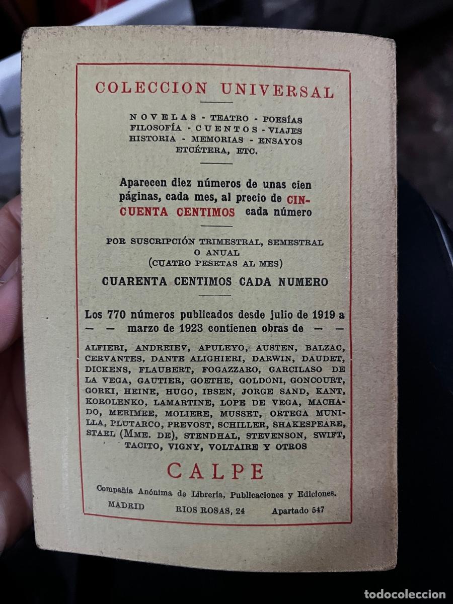 Libros antiguos: SUJODOL. IVAN BUNIN. ESPASA- CALPE. 1923. PAGS: 110. - Foto 9