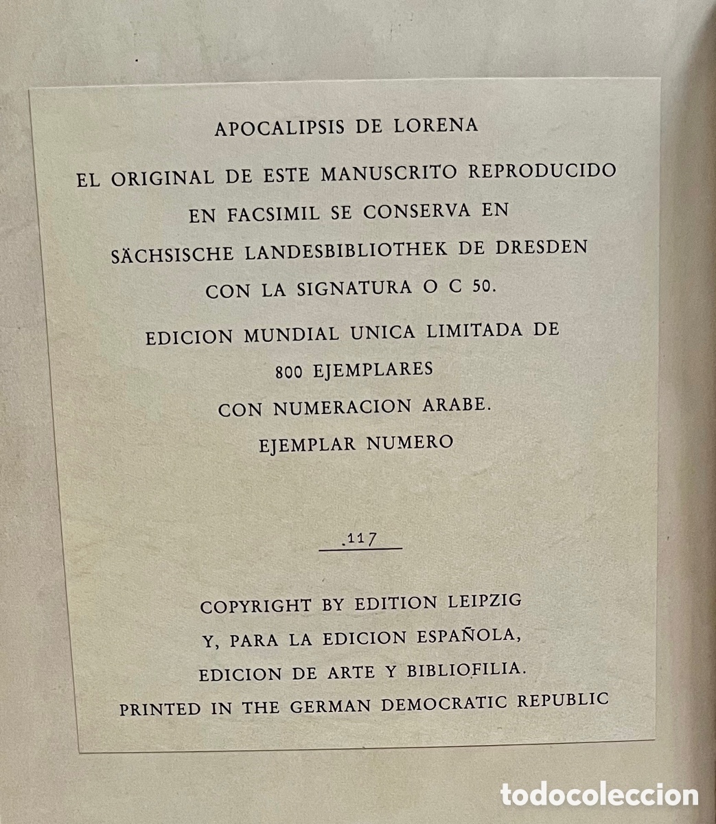 Libros antiguos: Apocalipsis de Lorena - Foto 3