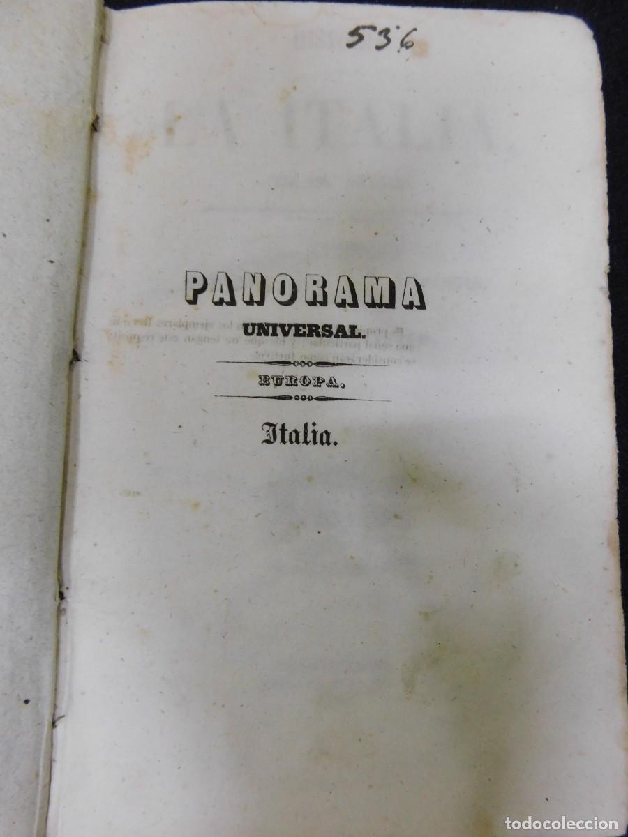 Libros antiguos: HISTORIA DE ITALIA - ED. PANORAMA - 1850 - Foto 2