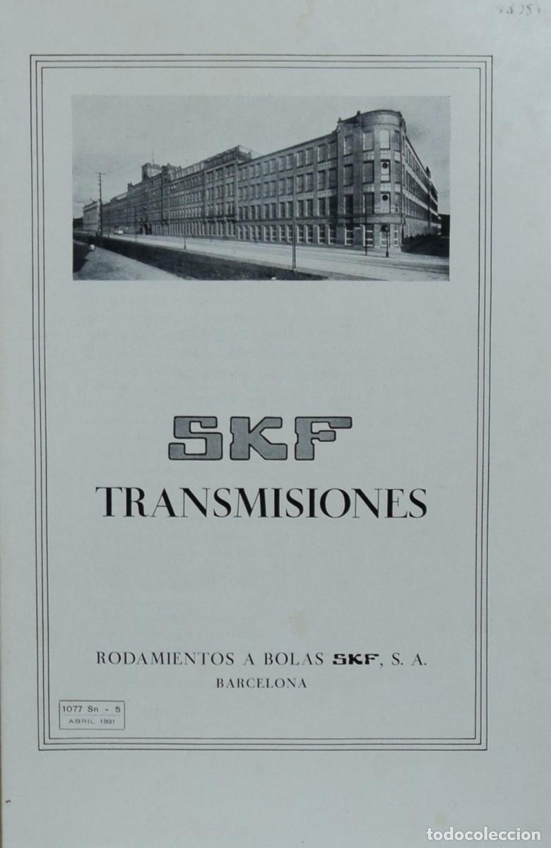 Libros antiguos: SKF TRANSMISIONES.CAT&Aacute;LOGO - Foto 2