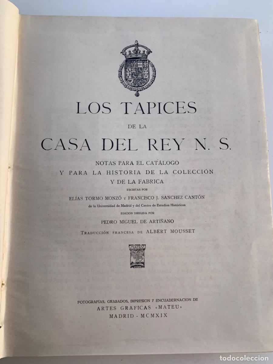 Libros antiguos: Los tapices de la Casa del Rey - Foto 3