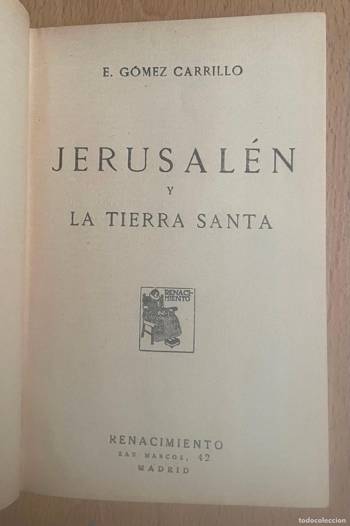 Libros antiguos: JERUSALEN, Obras de Gomez Carrillo TOMO 1 - Foto 5