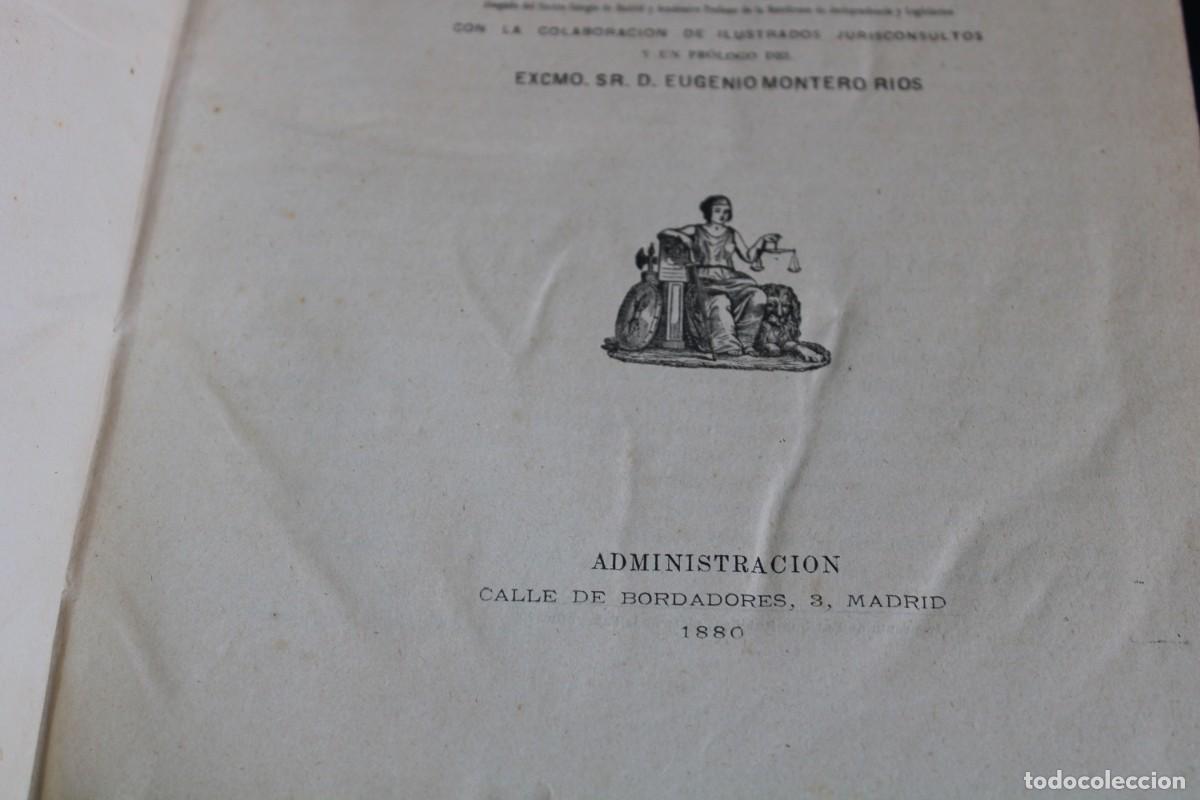 Libros antiguos: 1880 / CODIGO CIVIL DE ESPA&Ntilde;A / JUAN VIDAL EDITOR - Foto 7
