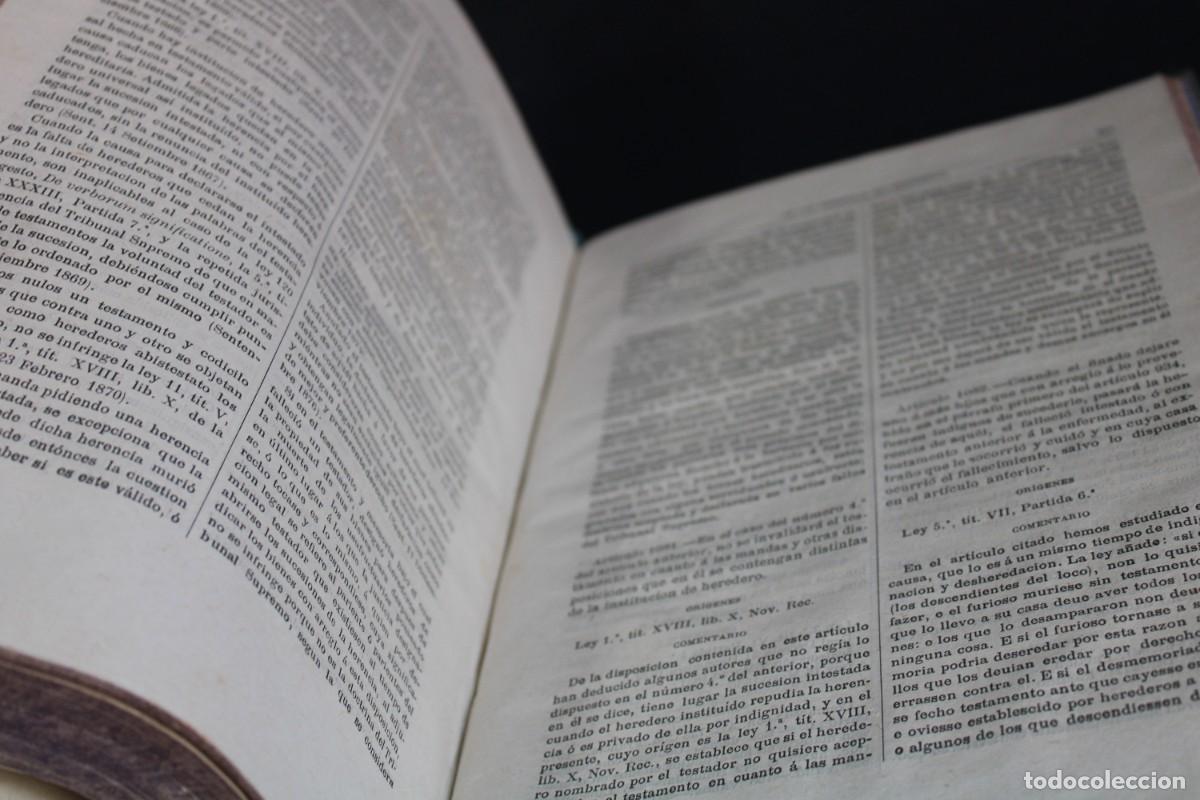 Libros antiguos: 1880 / CODIGO CIVIL DE ESPA&Ntilde;A / JUAN VIDAL EDITOR - Foto 10