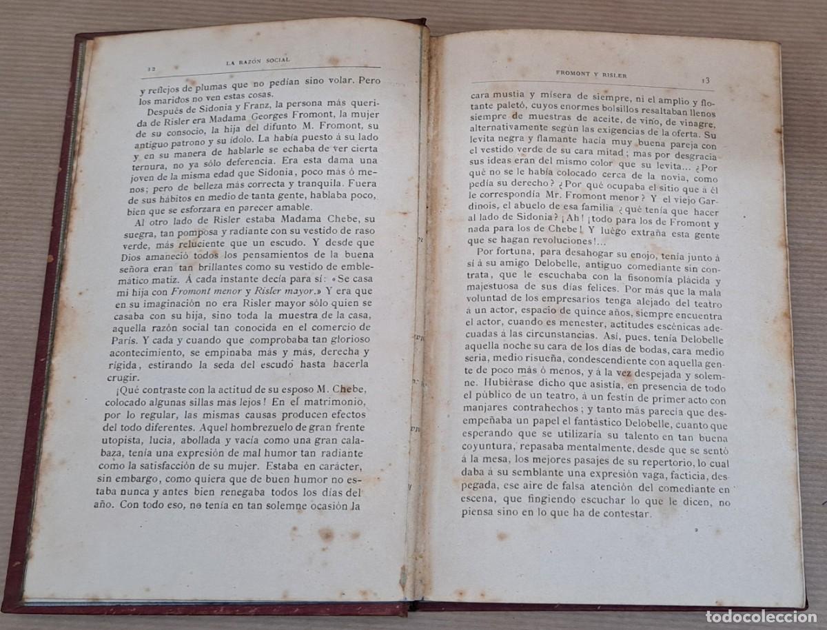 Libros antiguos: La Raz&oacute;n Social, Fromont y Risler, Alfonso Daudet, 1883 - Foto 3