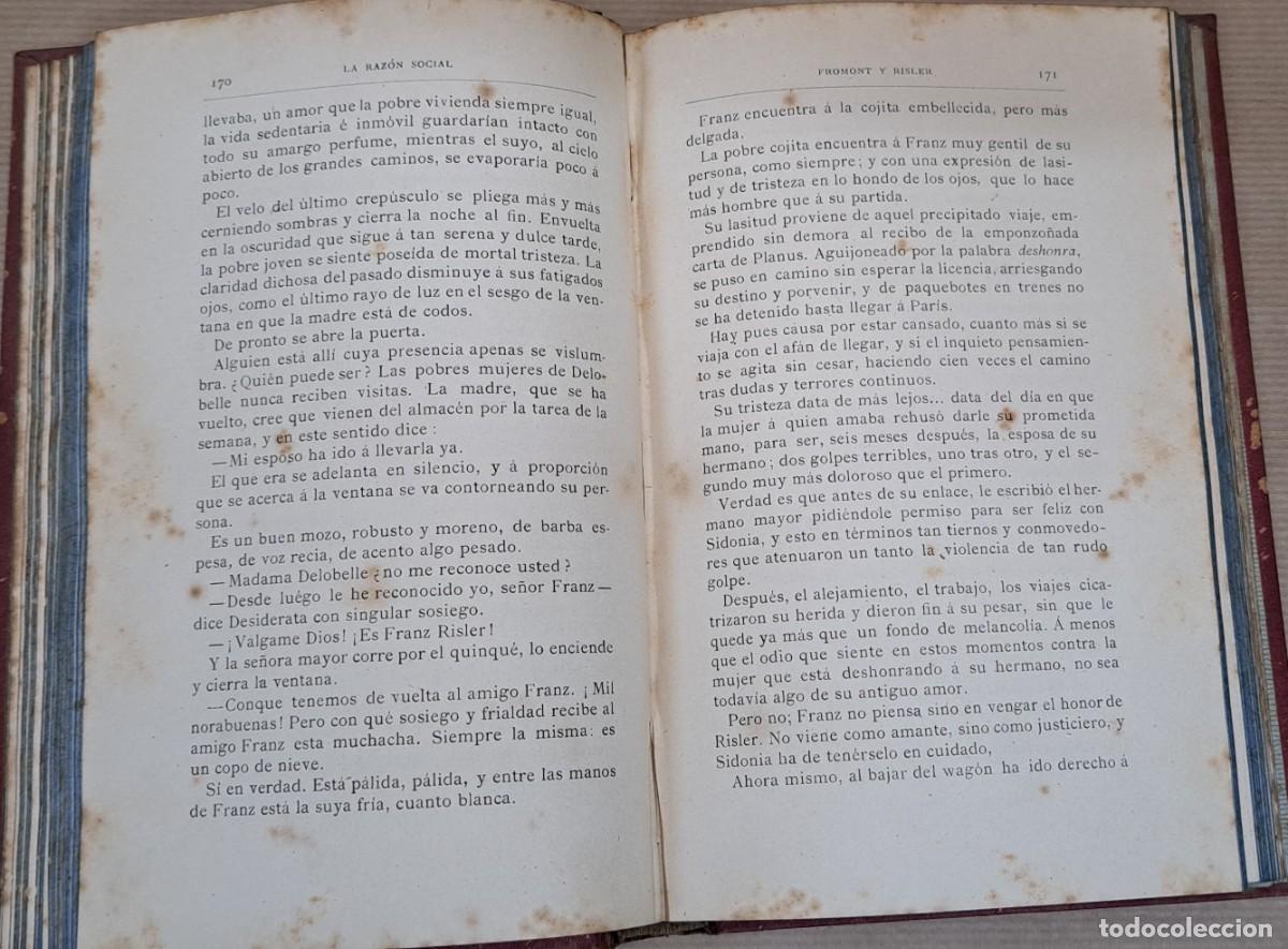 Libros antiguos: La Raz&oacute;n Social, Fromont y Risler, Alfonso Daudet, 1883 - Foto 5